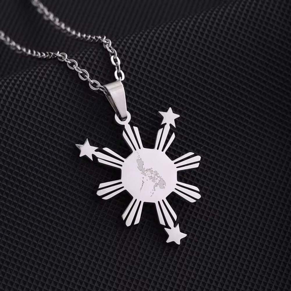 Philippines 3 stars and a sun necklace